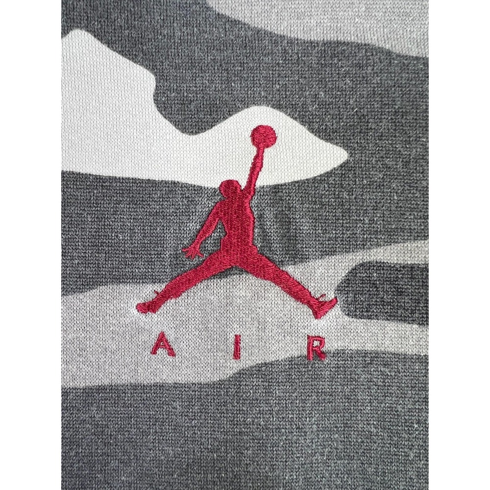 Jordan Boys Gray Camo Full Zip Fleece Hoodie Jumpman Air Sweatshirt Size 12-13Y - Picture 5 of 10